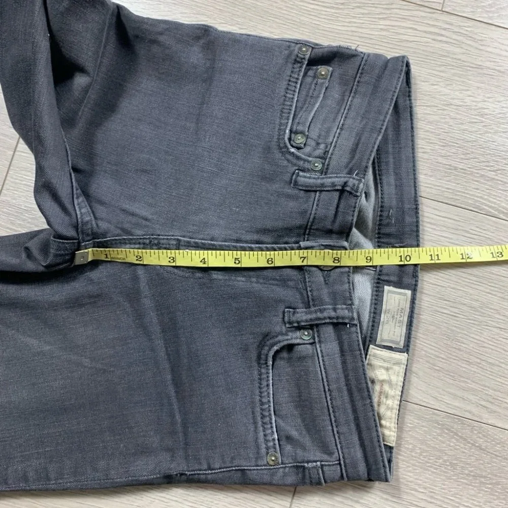 All Saints Mast Low Rise Skinny Vintage Grey Distressed Jeans